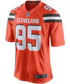 Alternative view of Myles Garrett Cleveland Browns Nike Youth Player Game Jersey - Orange