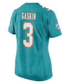 Myles Gaskin Miami Dolphins Nike Women's Game Player Jersey - Aqua - Image 4