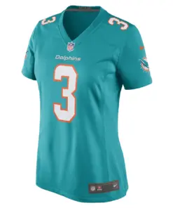 Myles Gaskin Miami Dolphins Nike Women's Game Player Jersey - Aqua - Image 3