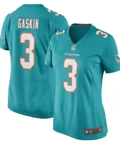 Myles Gaskin Miami Dolphins Nike Women's Game Player Jersey - Aqua - Image 2