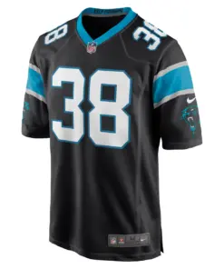 Myles Hartsfield Carolina Panthers Nike Game Jersey - Black - Image 3