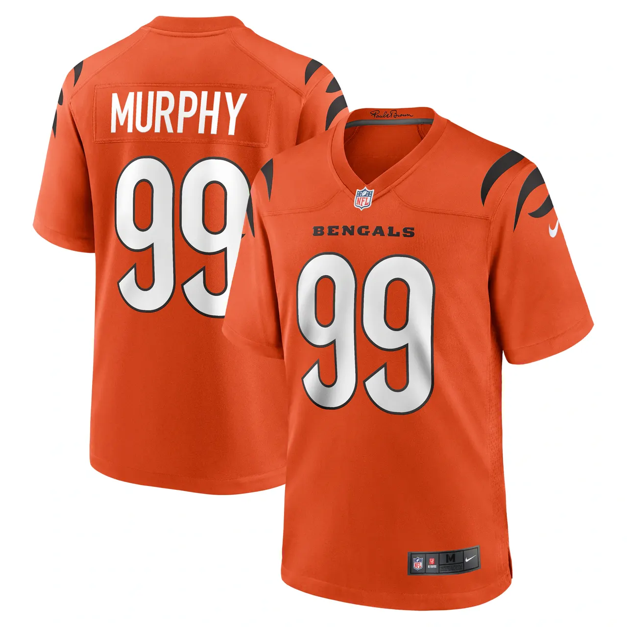 Myles Murphy Cincinnati Bengals Nike Team Game Jersey - White - Image 9