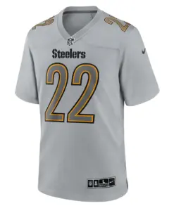 Najee Harris Pittsburgh Steelers Nike Atmosphere Fashion Game Jersey - Gray - Image 3