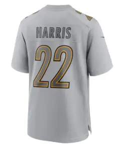 Najee Harris Pittsburgh Steelers Nike Atmosphere Fashion Game Jersey - Gray - Image 4