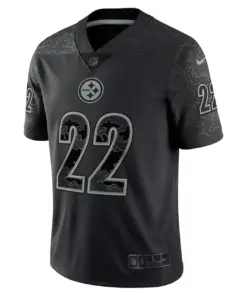 Najee Harris Pittsburgh Steelers Nike RFLCTV Limited Jersey - Black - Image 4