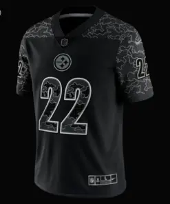 Najee Harris Pittsburgh Steelers Nike RFLCTV Limited Jersey - Black - Image 5
