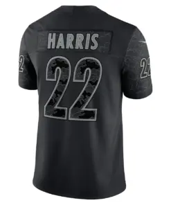 Najee Harris Pittsburgh Steelers Nike RFLCTV Limited Jersey - Black - Image 6