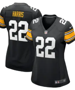 Alternative view of Najee Harris Pittsburgh Steelers Nike Women's Game Player Jersey - Black