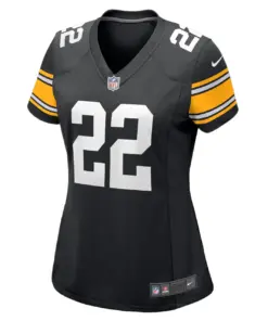 Najee Harris Pittsburgh Steelers Nike Women's Game Player Jersey - Black - Image 3