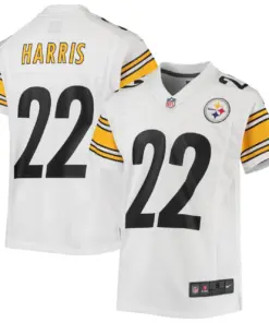 Najee Harris Pittsburgh Steelers Nike Youth 2021 NFL Draft First Round Pick Game Jersey - Black - Image 11