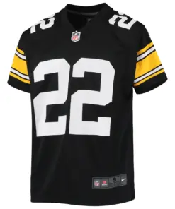 Najee Harris Pittsburgh Steelers Nike Youth Alternate Game Jersey - Black - Image 3