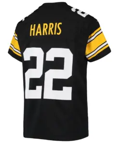 Najee Harris Pittsburgh Steelers Nike Youth Alternate Game Jersey - Black - Image 4