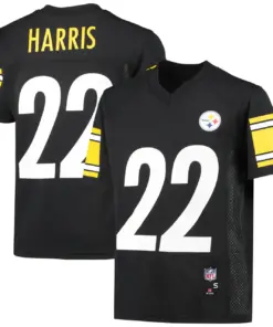 Alternative view of Najee Harris Pittsburgh Steelers Nike Youth Replica Player Jersey - Black