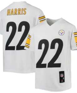 Najee Harris Pittsburgh Steelers Nike Youth Replica Player Jersey - Black - Image 8