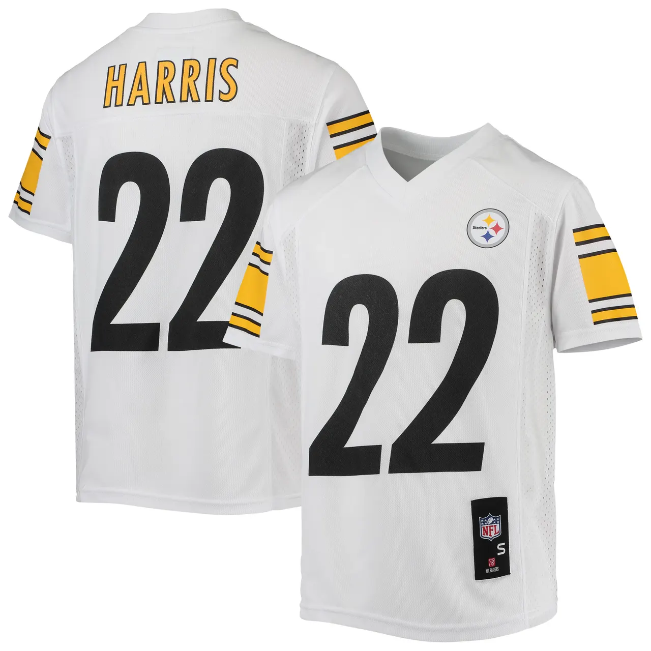 Najee Harris Pittsburgh Steelers Nike Youth Replica Player Jersey - Black - Image 10