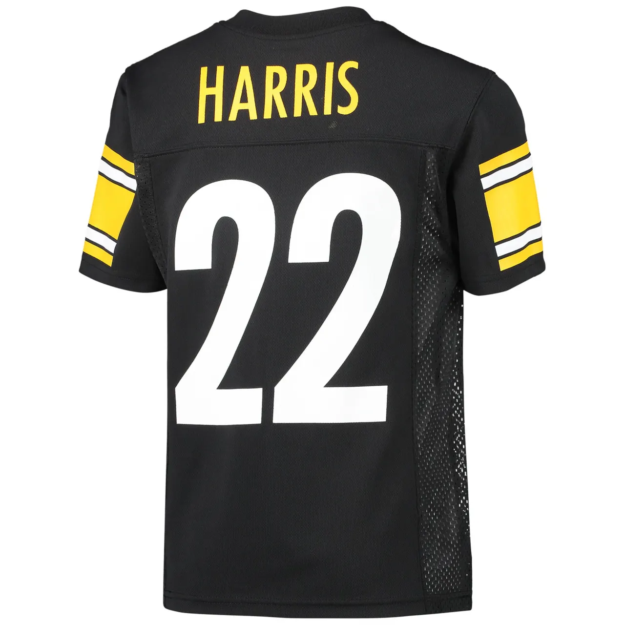 Najee Harris Pittsburgh Steelers Nike Youth Replica Player Jersey - Black - Image 4