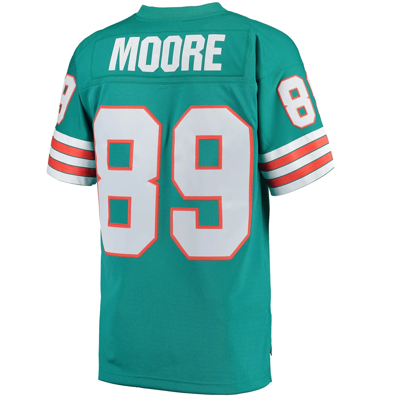 Nat Moore Miami Dolphins Mitchell & Ness 1984 Retired Player Legacy Replica Jersey - Aqua - Image 4