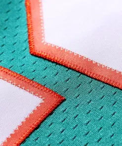 Nat Moore Miami Dolphins Mitchell & Ness 1984 Retired Player Legacy Replica Jersey - Aqua - Image 6