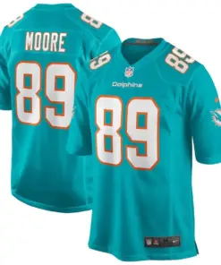 Nat Moore Miami Dolphins Nike Game Retired Player Jersey - Aqua