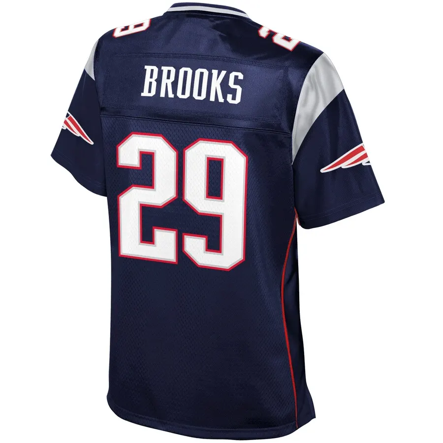 Nate Brooks New England Patriots NFL Pro Line Women's Player Jersey - Navy - Image 3