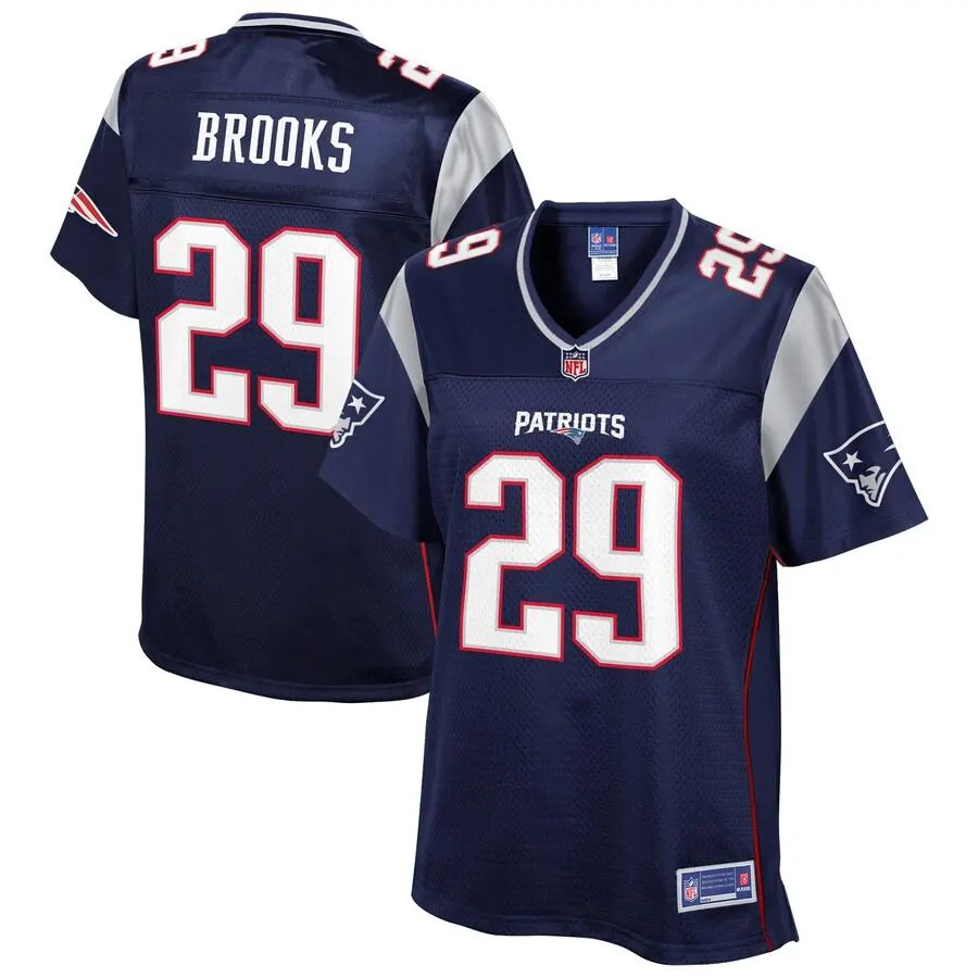 Nate Brooks New England Patriots NFL Pro Line Women's Player Jersey - Navy