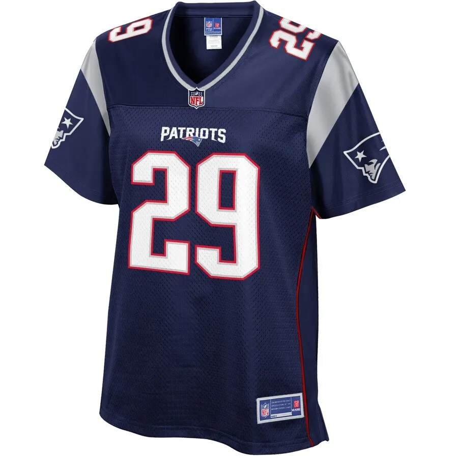 Nate Brooks New England Patriots NFL Pro Line Women's Player Jersey - Navy - Image 2