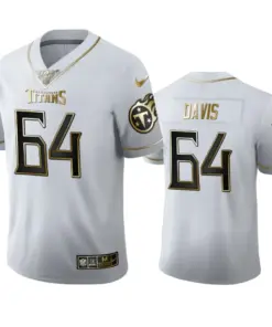 Nate Davis Tennessee Titans Nike 100th Season Golden Edition Jersey - White