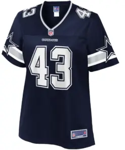 Alternative view of Nate Hall Dallas Cowboys NFL Pro Line Women's Team Player Jersey - Navy
