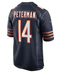 Nathan Peterman Chicago Bears Nike Game Player Jersey - Navy - Image 4