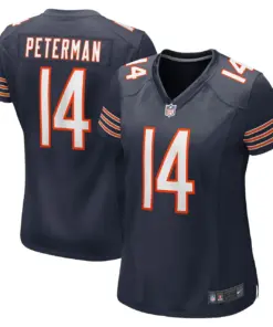 Nathan Peterman Chicago Bears Nike Women's Game Player Jersey - Navy - Image 2