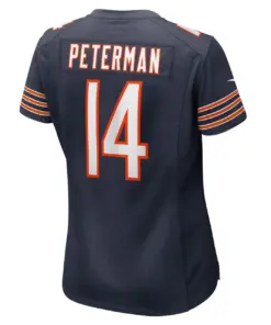 Nathan Peterman Chicago Bears Nike Women's Game Player Jersey - Navy - Image 4