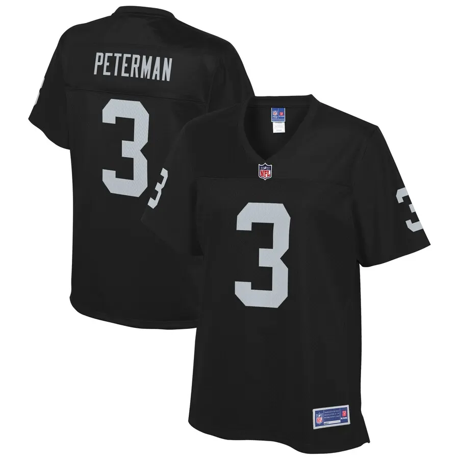 Nathan Peterman Las Vegas Raiders NFL Pro Line Women's Team Player Jersey - Black
