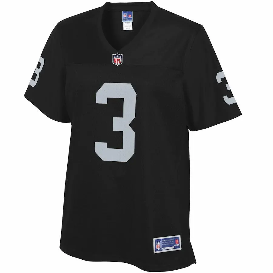 Nathan Peterman Las Vegas Raiders NFL Pro Line Women's Team Player Jersey - Black - Image 2