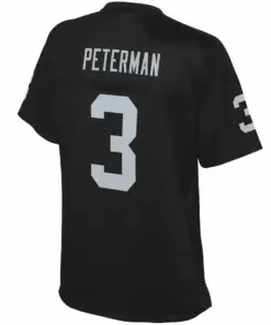 Nathan Peterman Las Vegas Raiders NFL Pro Line Women's Team Player Jersey - Black - Image 3