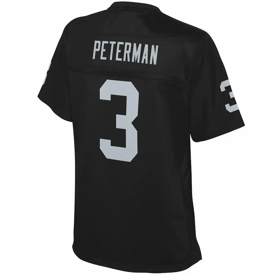 Nathan Peterman Las Vegas Raiders NFL Pro Line Women's Team Player Jersey - Black - Image 3