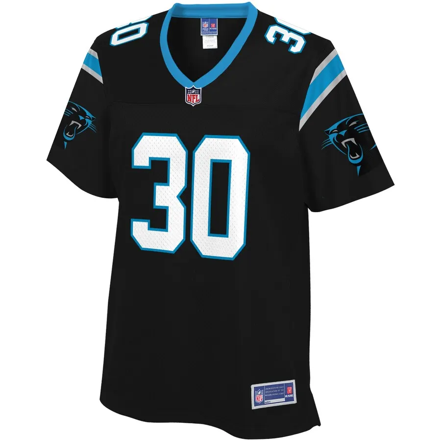 Natrell Jamerson Carolina Panthers NFL Pro Line Women's Player Jersey - Black - Image 2