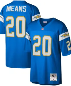 Alternative view of Natrone Means Los Angeles Chargers Mitchell & Ness 1994 Legacy Replica Jersey - Powder Blue