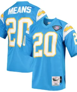 Natrone Means Los Angeles Chargers Mitchell & Ness Retired Player Jersey - Powder Blue