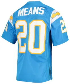 Natrone Means Los Angeles Chargers Mitchell & Ness Retired Player Jersey - Powder Blue - Image 4