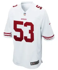 Alternative view of NaVorro Bowman San Francisco 49ers Nike Game Jersey - White