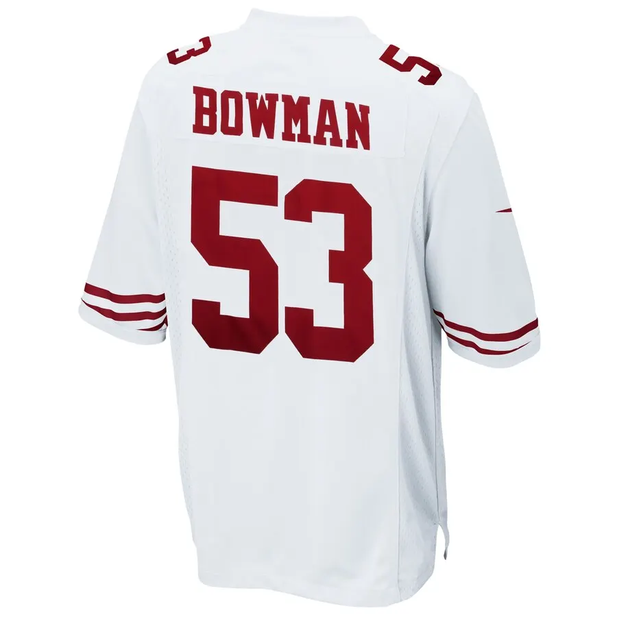 NaVorro Bowman San Francisco 49ers Nike Game Jersey - White - Image 3