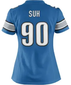 Ndamukong Suh Detroit Lions Nike Women's Limited Jersey - Light Blue - Image 3