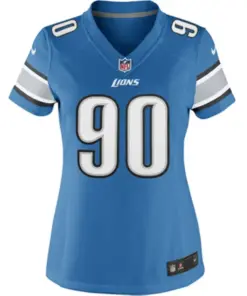 Ndamukong Suh Detroit Lions Nike Women's Limited Jersey - Light Blue - Image 2
