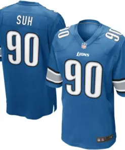 Ndamukong Suh Detroit Lions Nike Youth Team Color Game Jersey - Light Blue