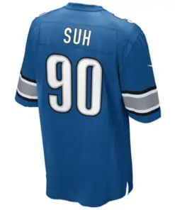Ndamukong Suh Detroit Lions Nike Youth Team Color Game Jersey - Light Blue - Image 3
