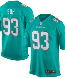 Ndamukong Suh Miami Dolphins Nike Game Jersey - Aqua