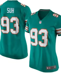 Ndamukong Suh Miami Dolphins Nike Women's Alternate Game Jersey - Aqua