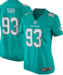 Ndamukong Suh Miami Dolphins Nike Women's Game Jersey - Aqua