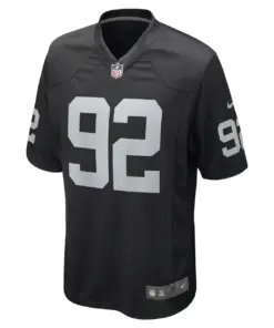 Neil Farrell Jr. Las Vegas Raiders Nike Game Player Jersey - Black - Image 3