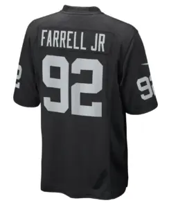Neil Farrell Jr. Las Vegas Raiders Nike Game Player Jersey - Black - Image 4